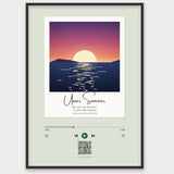 Song Player Poster 8 – Aluminiumrahmen Schwarz