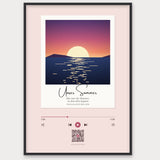 Song Player Poster 8 – Aluminiumrahmen Schwarz