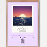 Song Player Poster 8 – Echtholzrahmen Natur