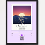 Song Player Poster 8 – Echtholzrahmen Schwarz