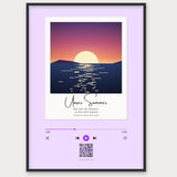 Song Player Poster 8 – Aluminiumrahmen Schwarz