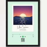 Song Player Poster 8 – Echtholzrahmen Schwarz