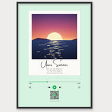 Song Player Poster 8 – Aluminiumrahmen Schwarz