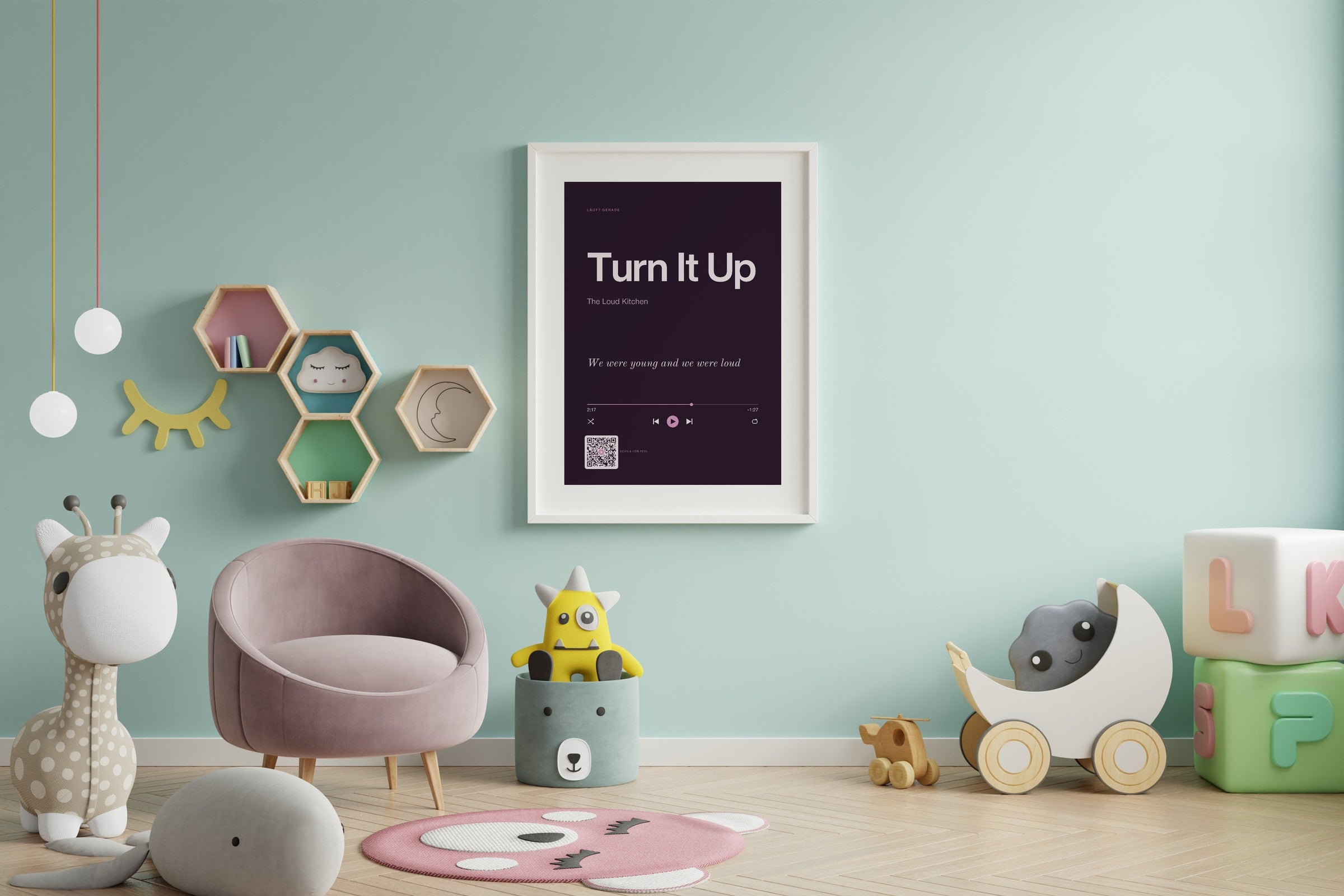 Song Player Poster 9 – im Wohnzimmer