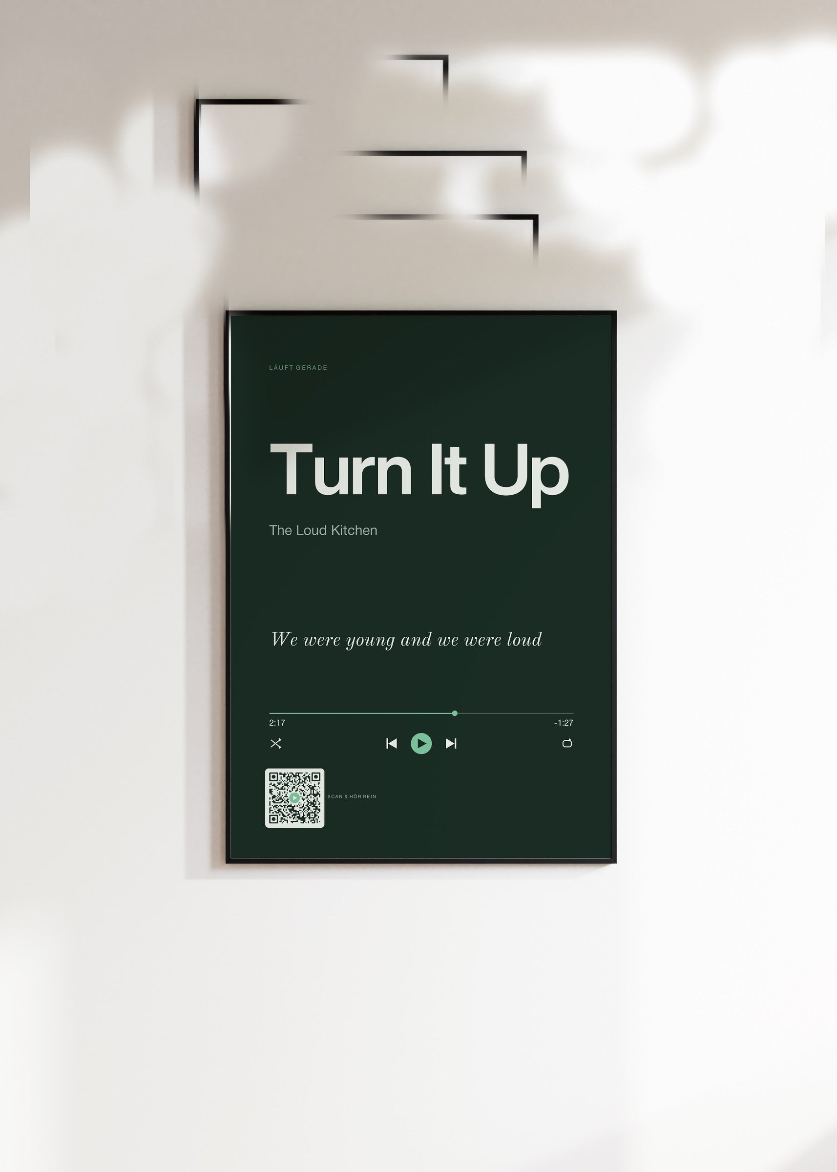 Song Player Poster 9 – im Wohnzimmer