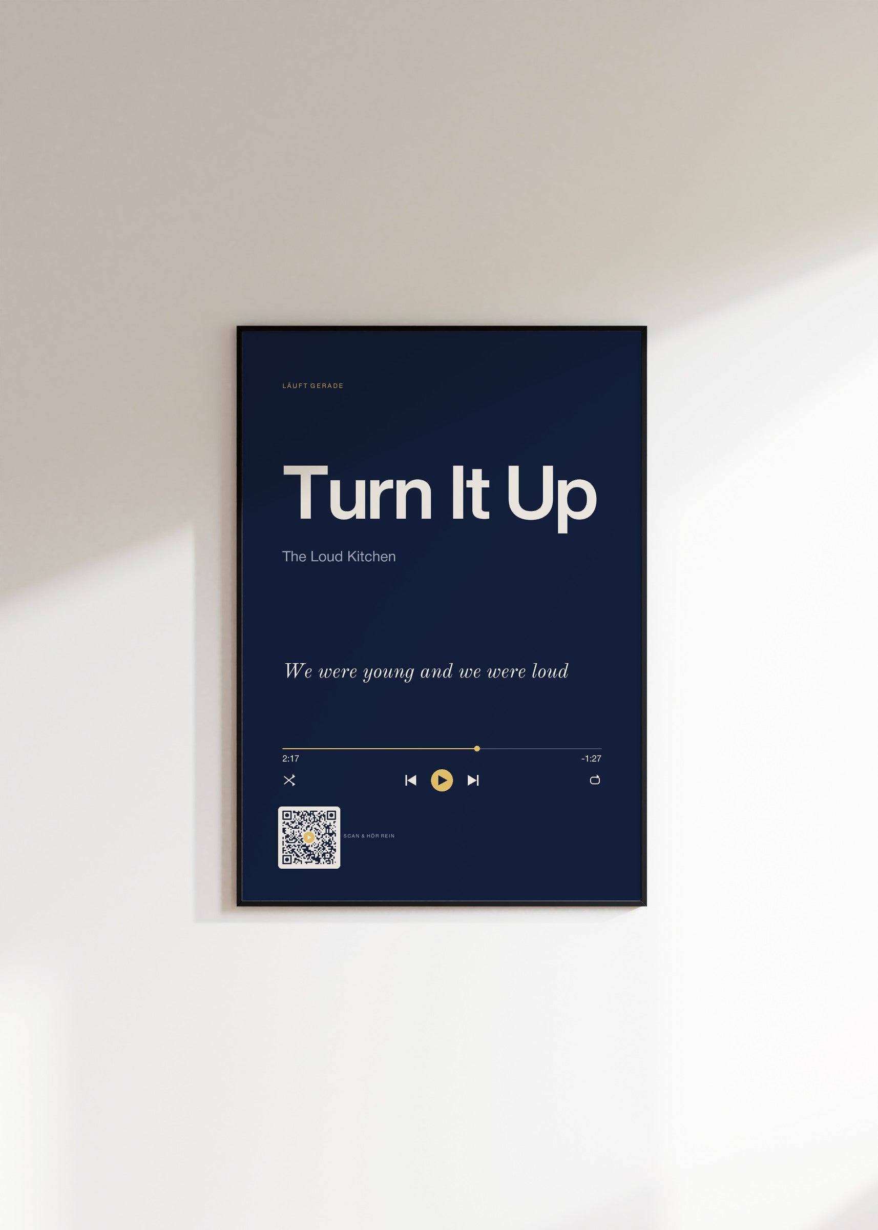 Song Player Poster 9 – an der Wand
