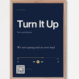 Song Player Poster 9 – Echtholzrahmen Natur