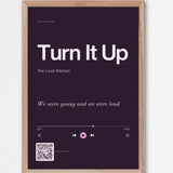 Song Player Poster 9 – Echtholzrahmen Natur