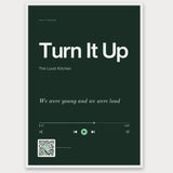 Song Player Poster 9 – Aluminiumrahmen Weiß