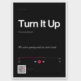 Song Player Poster 9 – Aluminiumrahmen Weiß