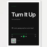 Song Player Poster 9 – Echtholzrahmen Weiß