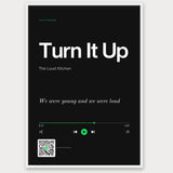 Song Player Poster 9 – Aluminiumrahmen Weiß