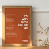 Songtext mit Zitat Poster 1 – im Wohnzimmer