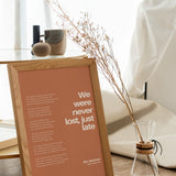 Songtext mit Zitat Poster 1 – Raumansicht