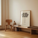 Songtext mit Zitat Poster 10 – an der Wand