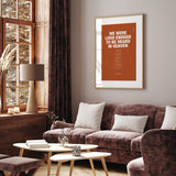 Songtext mit Zitat Poster 10 – Raumansicht