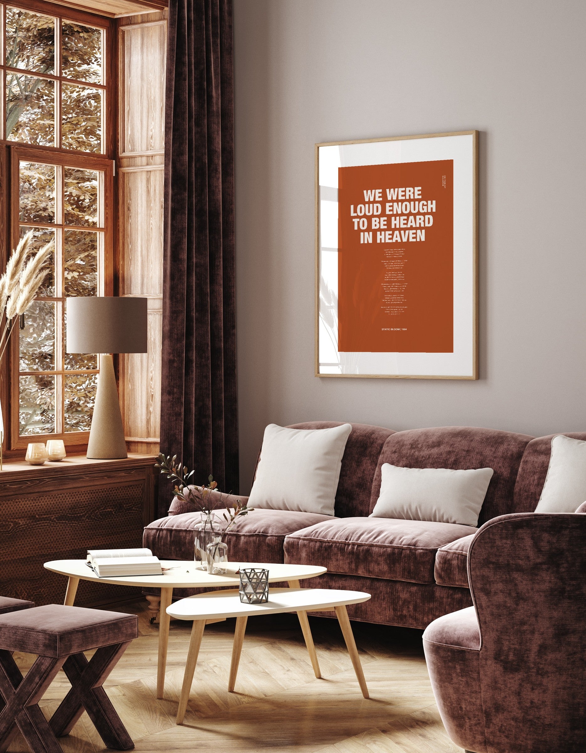 Songtext mit Zitat Poster 10 – Raumansicht