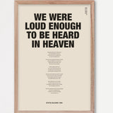 Songtext mit Zitat Poster 10 – Echtholzrahmen Natur