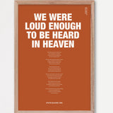 Songtext mit Zitat Poster 10 – Echtholzrahmen Natur