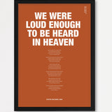 Songtext mit Zitat Poster 10 – Echtholzrahmen Schwarz