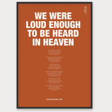 Songtext mit Zitat Poster 10 – Aluminiumrahmen Schwarz