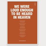 Songtext mit Zitat Poster 10 – Aluminiumrahmen Weiß