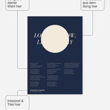 Songtext mit Zitat Poster 5 – Felder frei wählbar