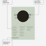 Songtext mit Zitat Poster 5 – Felder frei wählbar