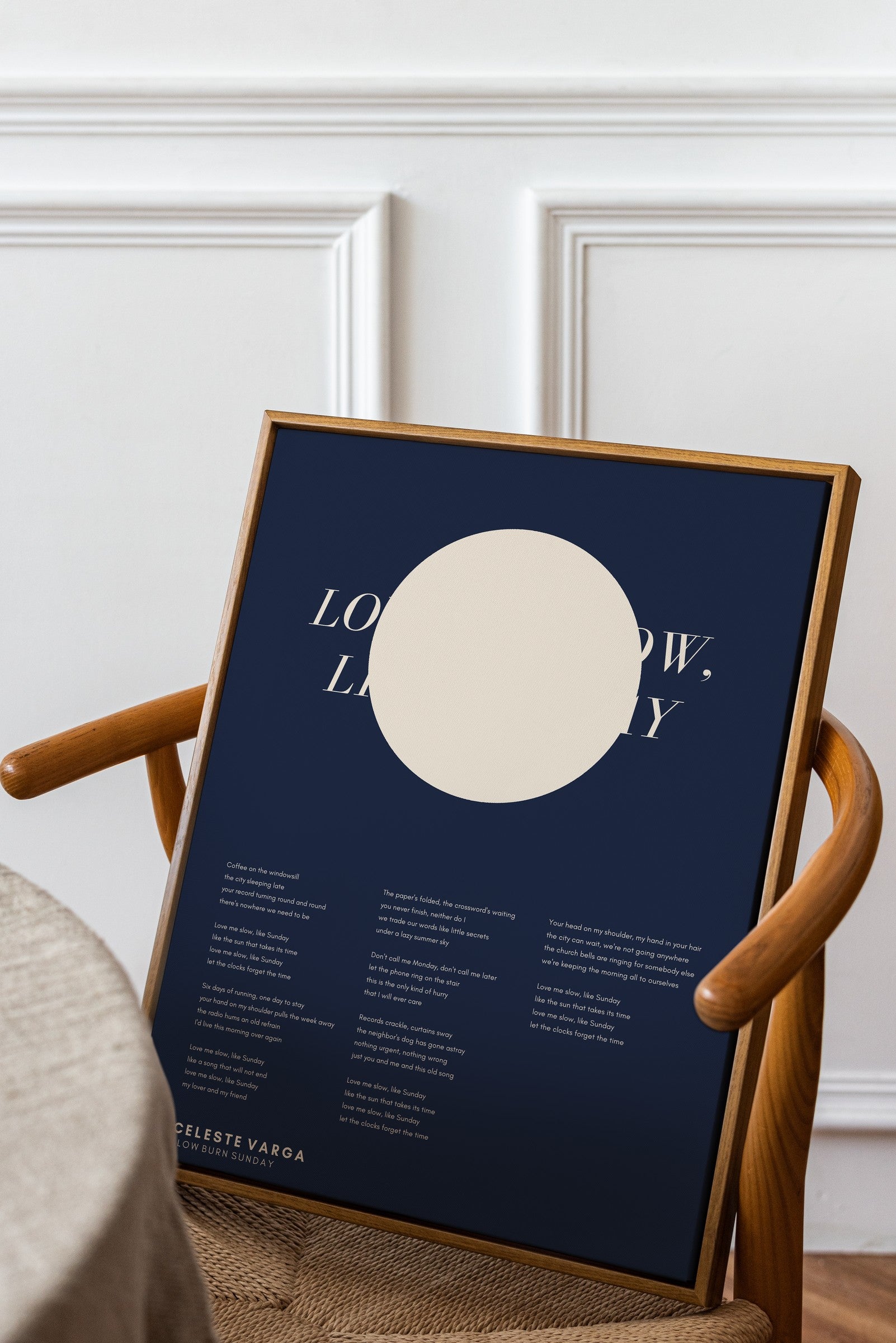 Songtext mit Zitat Poster 5 – an der Wand