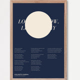 Songtext mit Zitat Poster 5 – Echtholzrahmen Natur