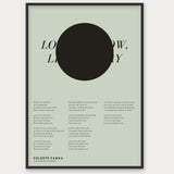 Songtext mit Zitat Poster 5 – Aluminiumrahmen Schwarz