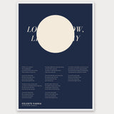Songtext mit Zitat Poster 5 – Aluminiumrahmen Weiß