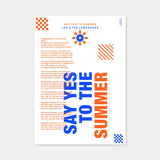 Personalisiertes Songtext-Poster mit Wunschzitat, Design 7 in WeiÃŸ
