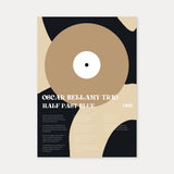 Personalisiertes Songtext-Poster, Design 3
