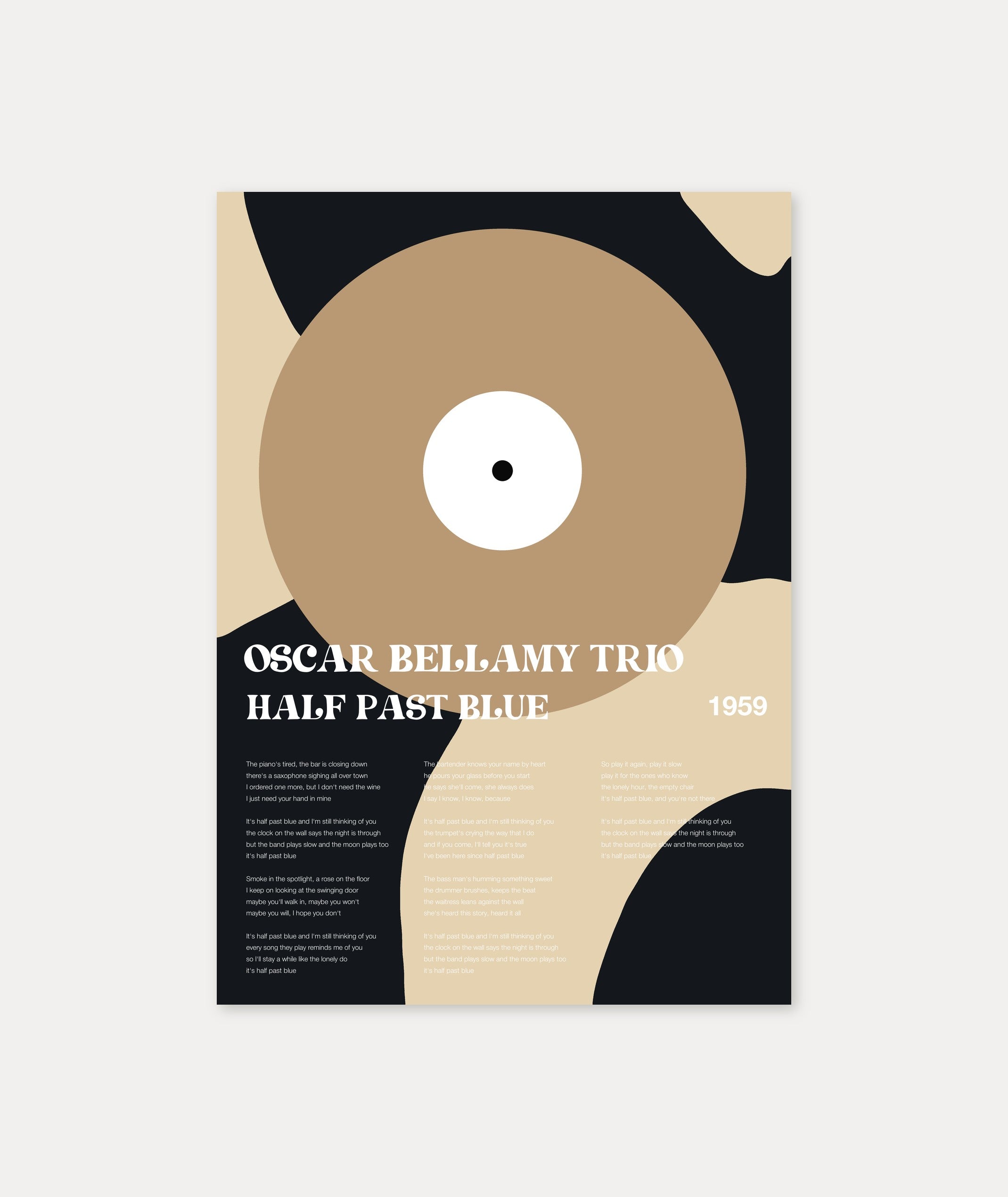 Personalisiertes Songtext-Poster, Design 3