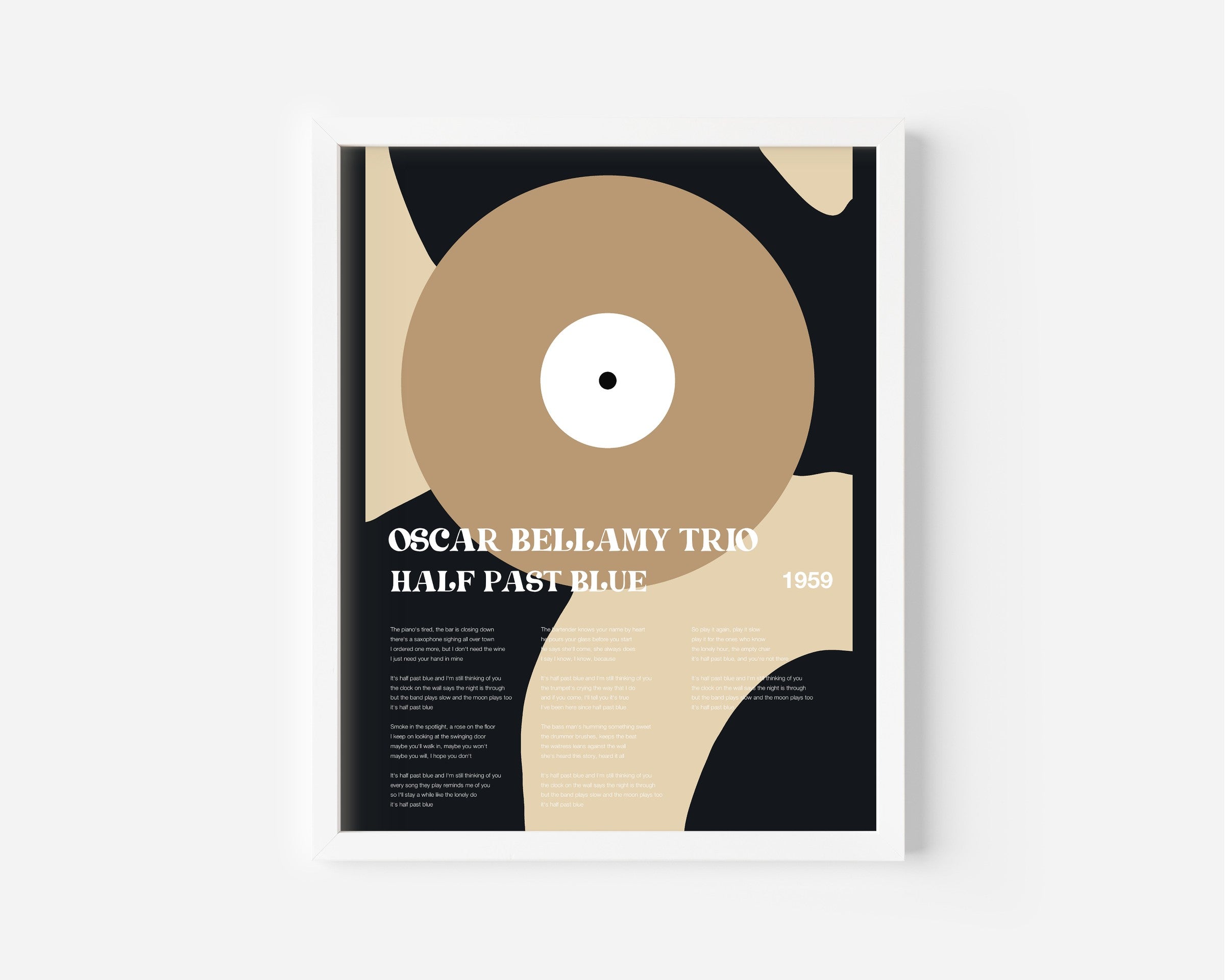 Personalisiertes Songtext-Poster, Design 3 – an der Wand