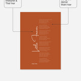 Songtext Poster 5 – Felder frei wählbar