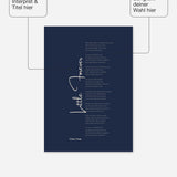 Songtext Poster 5 – Felder frei wählbar