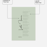 Songtext Poster 5 – Felder frei wählbar