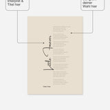 Songtext Poster 5 – Felder frei wählbar