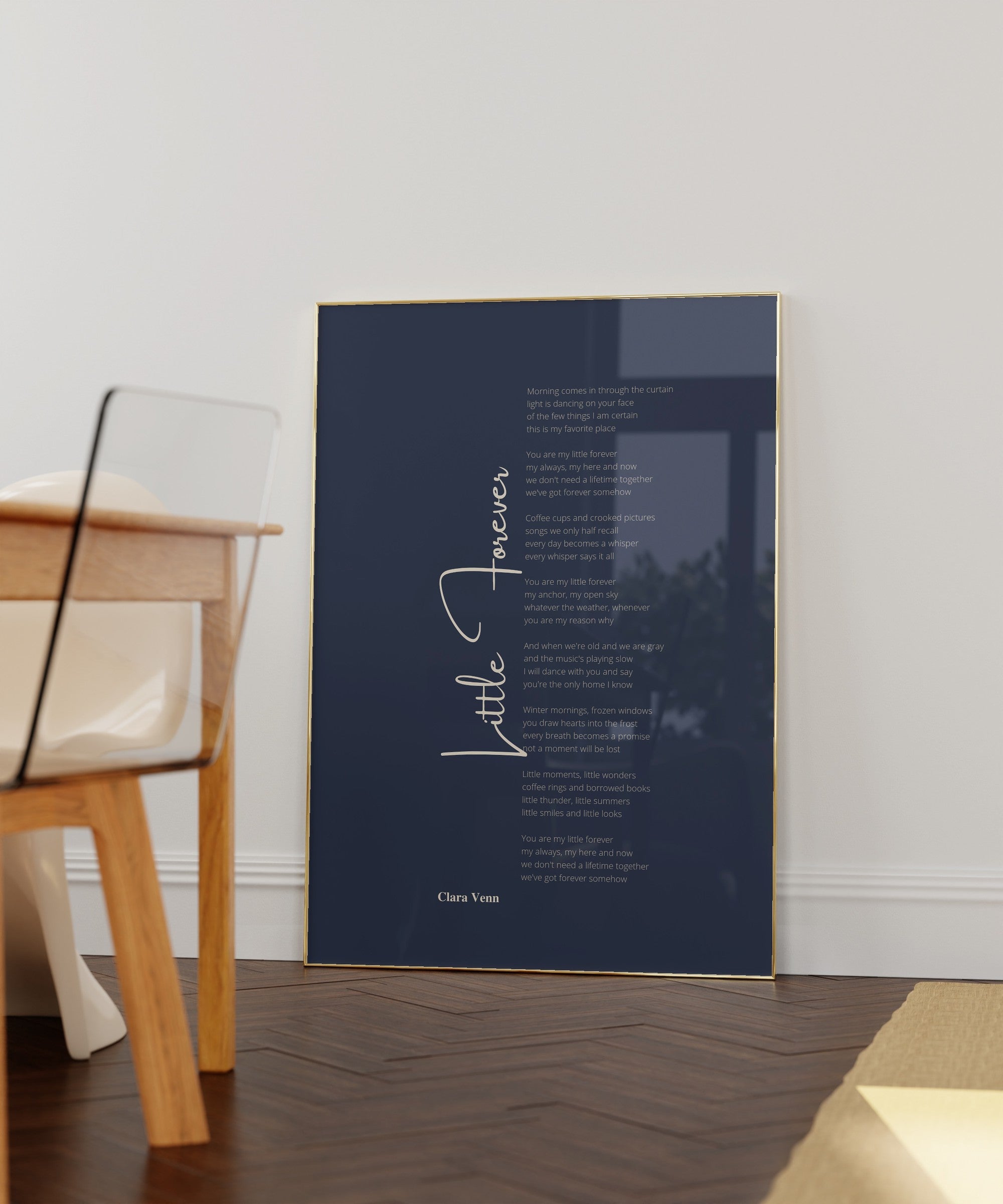 Songtext Poster 5 – an der Wand