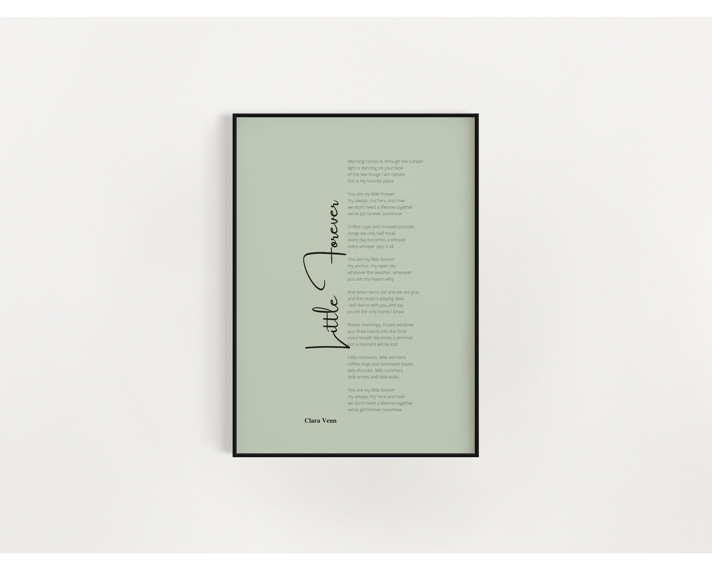 Songtext Poster 5 – an der Wand