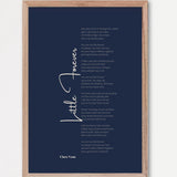 Songtext Poster 5 – Echtholzrahmen Natur