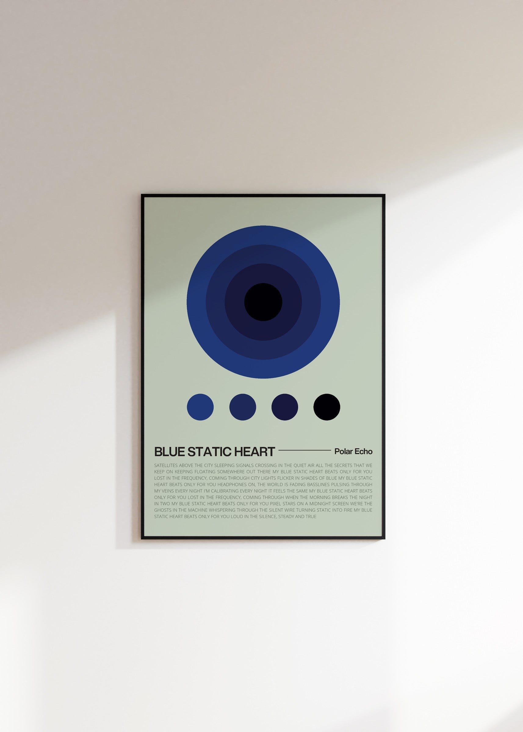 Songtext Poster 7 – Raumansicht