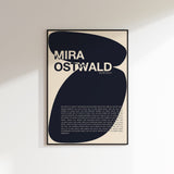 Personalisiertes Songtext-Poster, Design 8 – im Wohnzimmer
