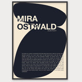 Personalisiertes Songtext-Poster, Design 8 – Aluminiumrahmen Schwarz