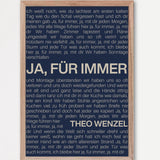 Songtext Poster 9 – Echtholzrahmen Natur
