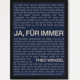 Songtext Poster 9 – Echtholzrahmen Schwarz