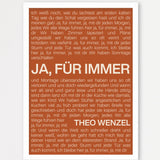 Songtext Poster 9 – Echtholzrahmen Weiß