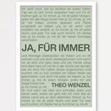 Songtext Poster 9 – Echtholzrahmen Weiß
